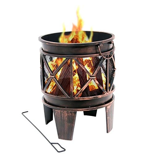 BBQ-Toro Feuerkorb Plum | Ø 42 x 52,5 cm | Feuerschale in Antik-Rost-Optik, Garten Feuerstelle